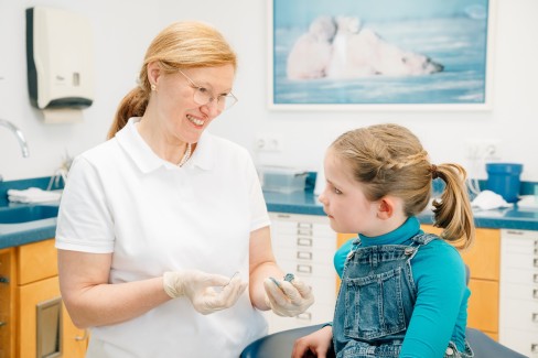 Kind in Beratungsgespräch